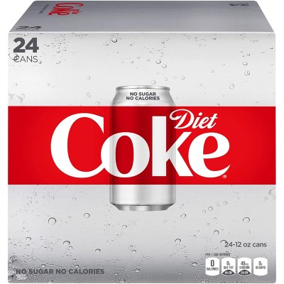 Diet Coke, 12 Oz, Case Of 24 Cans Original 12 Fl Oz (Pack of 6)