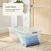 110qt Latching Clear Storage Box with Gray Latches - Brightroom™ - 4 of 4