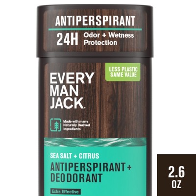 Every Man Jack Sea Salt Men's Antiperspirant Deodorant - 2.6oz