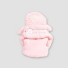Burt's Bees Baby® Baby Girls' Quilted Bee Organic Cotton Booties - Pink - 2 of 3