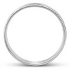 Pompeii3 Mens 5mm 10K White Gold Brushed Wedding Band - 4 of 4