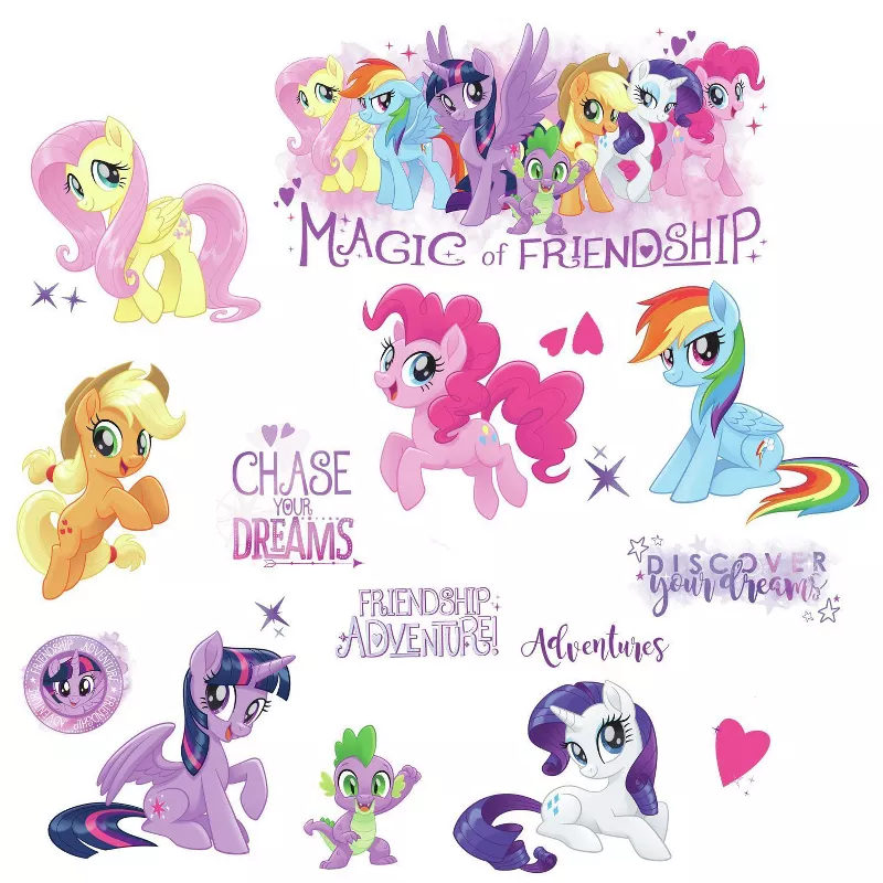 Roommates My Little Pony The L And Stick Wall Decal 4 Sheets In Italy 75566831 - My Little Pony Wall Decal