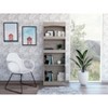 TOAOTBNBO Display Bookcase with 5 Open Stroage Compartment, Narrow Bookshelves with Wood Legs Freestanding Shelf for Living Room - 4 of 4