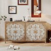 ORRD 60" Wood Accent Cabinet with 4 Doors - Multi-Use for Various Rooms - 2 of 4