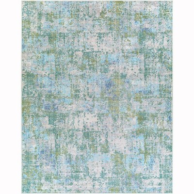 Bakhuizen 7'10"x10' Blue and Green Woven Area Rug