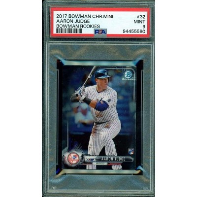 Aaron Judge Rookie Card 2017 Bowman Chrome Mini #32 PSA 9