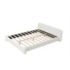 Okak All Size White Platform Bed Frame with Low Bouce Upholstered Headboard,Modern Soft Bed No Box Spring Needed - 4 of 4