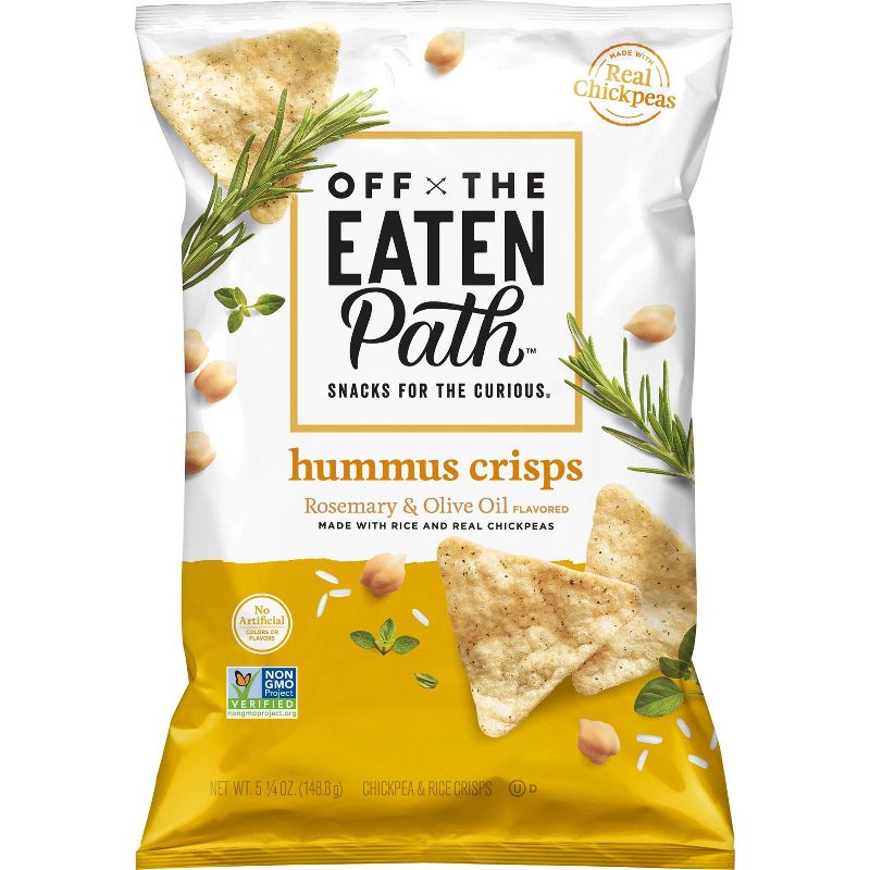 Off The Eaten Path Rosemary and Olive Oil Hummus Crisps - 5.25oz, 1 of 5