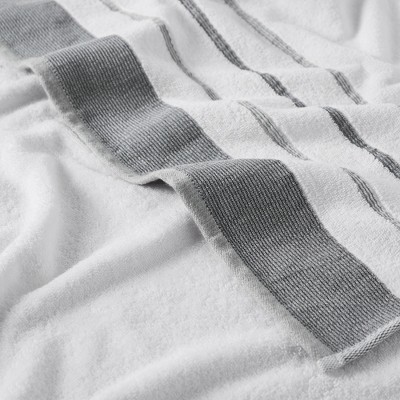 Luxurious Dark Grey and Light Grey Turkish Cotton 6-Piece Towel Set