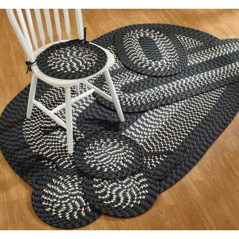 Hooked Collection 100% Polyester Area Utility Rug