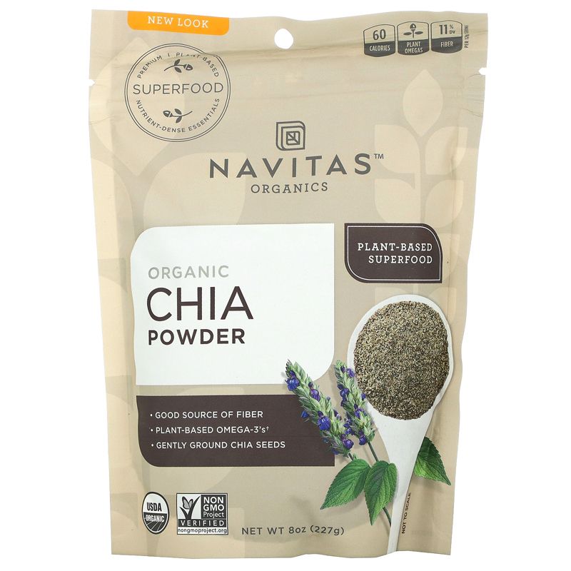 Navitas Organics Organic Chia Powder, 8 oz (227 g), 1 of 3