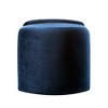 Modway Nebula Ottoman – Round Upholstered Performance Velvet Footstool - 3 of 4