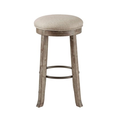 NicBex Bar Stools for Kitchen Island,Round Counter Bar Stools with Footrest,Bar Chairs for Dining Rooms,Kitchens Islands,Gray