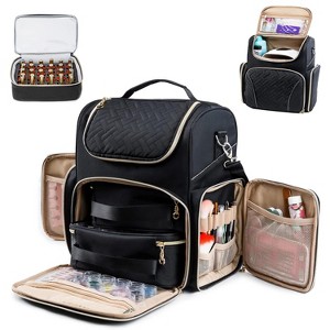 Paaaawaters Large Travel Makeup Bag & Nail Polish Organizer Holds 80 Bottles (15ml-0.5 fl.oz), Nail Polish Storage - 1 of 4