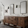 BWE 8 in. Widespread Double Handle Bathroom Faucet 3-Holes Vanity Sink Water-Saving with Metal Drain - 3 of 4