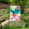 Evergreen Folk Butterfly Moire Garden Flag 12 x 18 Inches Indoor Outdoor Decor - image 2 of 3