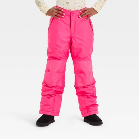Lands End Pink High Quality Snow Pants size 14 Girls Ski Grow With Me Great  Cond