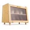 Farmhouse Bread Box - Double Layer Bamboo Storage with Window for Countertop, Holds Bread & Baked Goods - 2 of 4