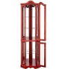 Lyngins Corner Storage Cabinet with Bulb,Bathroom Cabinet with Tempered Glass Doors and Shelves for Living Room,Bathroom - 4 of 4