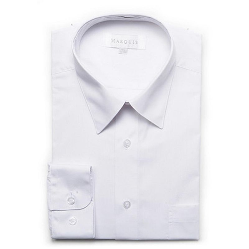 Marquis Men's Long Sleeve Regular Fit Big & Tall Size Dress Shirt, 1 of 2