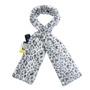 Sprigs Faux Fur Scarf With Hidden Pocket - 1 of 4