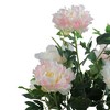 Northlight 36" Blooming Peony Flower Artificial Potted Plant - Green/Brown - 3 of 4
