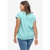 ellos Women's Plus Size Graphic Scoop Neck Tee - 4 of 4