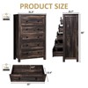 AMERLIFE Farmhouse Wood Rustic Chest of Drawers - 2 of 4
