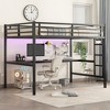 Metal Loft Bed Space-Saving, Noise Reduced - 4 of 4