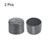 Unique Bargains Vinyl Rubber Screw Thread Bolt Plug Round Tube Insulated Protective Caps 2 Pcs - 2 of 4