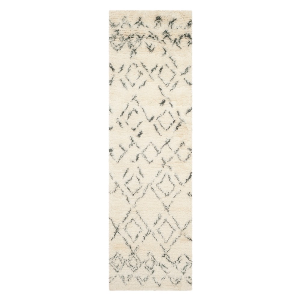  Geometric Runner Ivory/Gray