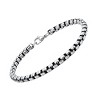 Steeltime Men's stainless steel rounded box chain bracelet - 2 of 4