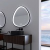 Vynxaria 32 x 32 in. Gunmetal Grey Framed Dimmable Anti-Fog Bathroom Vanity Mirror - 2 of 4