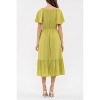 August Sky Women's Short Flounce Sleeves Midi Dress - 2 of 4