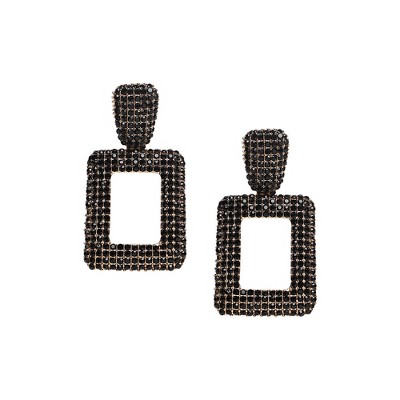SOHI Women's Geometric Drop Earrings