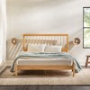 Queen Size Wood Platform Bed with Headboard for Bedroom - 3 of 4