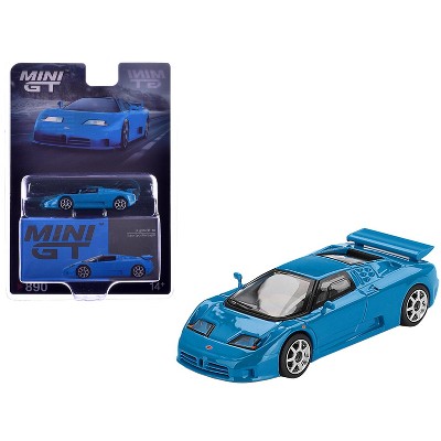 Bugatti EB110 Super Sport Blu Bugatti Blue Limited Edition 1/64 Diecast Model Car by Mini GT