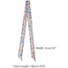 Elerevyo Women's Floral Chiffon Lightweight Skinny Neck Scarf Neckerchief - 3 of 4