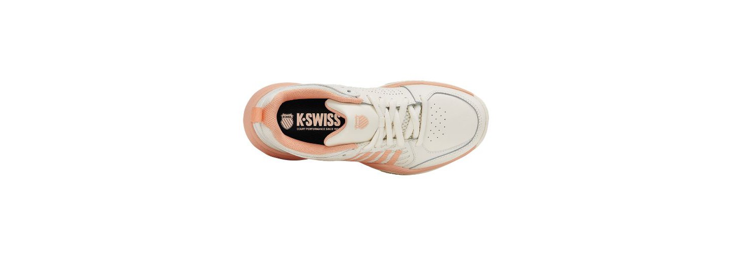 Женские кроссовки K-Swiss Court Express 2 Tennis Shoe (Egret/Peach Parfait)., цвет: Персиковый — фото 7