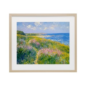 Stupell Industries Impressionist Smudged Coast Framed Print Under Glass - 1 of 4