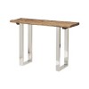NicBex Narrow Console Table with Iron Frame,Stylish Minimalist Entryway Table,Modern Couch Table for Living Room,Natural - 2 of 4
