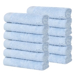 Rayon From Bamboo Cotton Blend Eco-Friendly Hypoallergenic Solid Bathroom Towel Set by Blue Nile Mills - 1 of 4