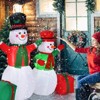 Tangkula Inflatable Christmas Snowman Decoration 5FT & 6FT Blow Up Snowman for Indoor & Outdoor - 3 of 4