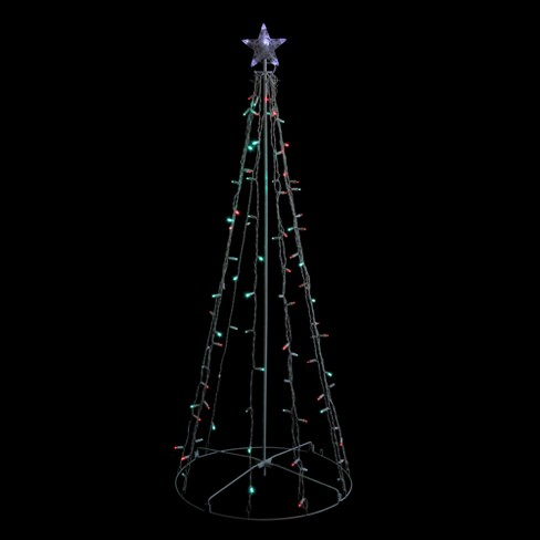 Northlight 5' Red And Green Led Lighted Twinkling Christmas Tree ...