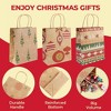 Swtroom 24Pcs Christmas Kraft Gift Bag Christmas Bags For Gifts Xmas Presents Bags - 4 of 4