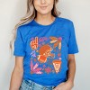 Simply Sage Market Touchdown Season Collage Short Sleeve Tee - L - Royal - 2 of 4
