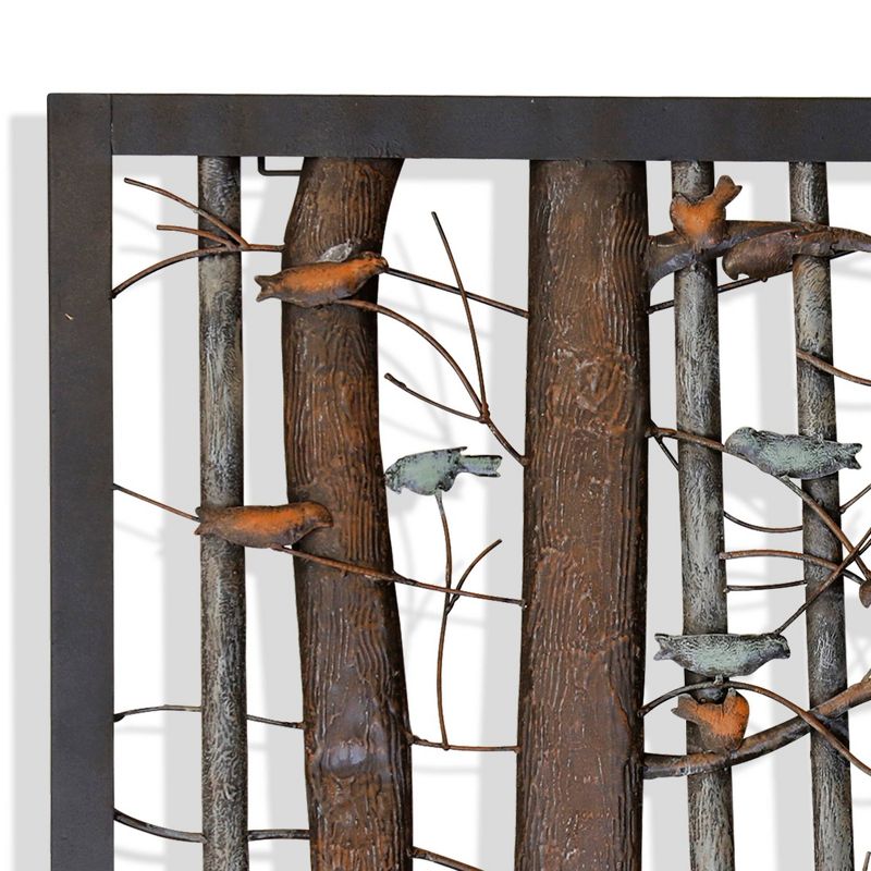 Branch Out Alternative Iron Wall Art Muted Bird Accents Brown - StyleCraft, 3 of 5