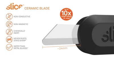 Slice 10550 Manual Utility Knife | Essential Home & Work Knife For Safe & Effective Cutting | Finger-Friendly Safety Blade