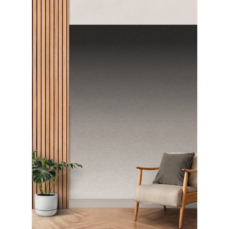 RoomMates Aura Ombre Peel and Stick Wallpaper Mural Charcoal, 2 of 5