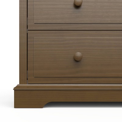 Cocoa Bean Pine Wood 3-Drawer Nursery Dresser
